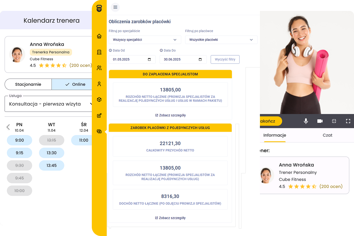 Gymsy CRM dashboard